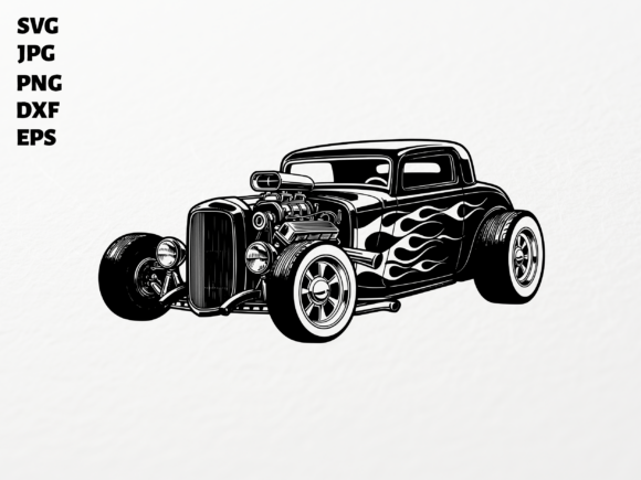 Download Hot Rod SVG for Cricut Sublimation PNG - Premium Resources